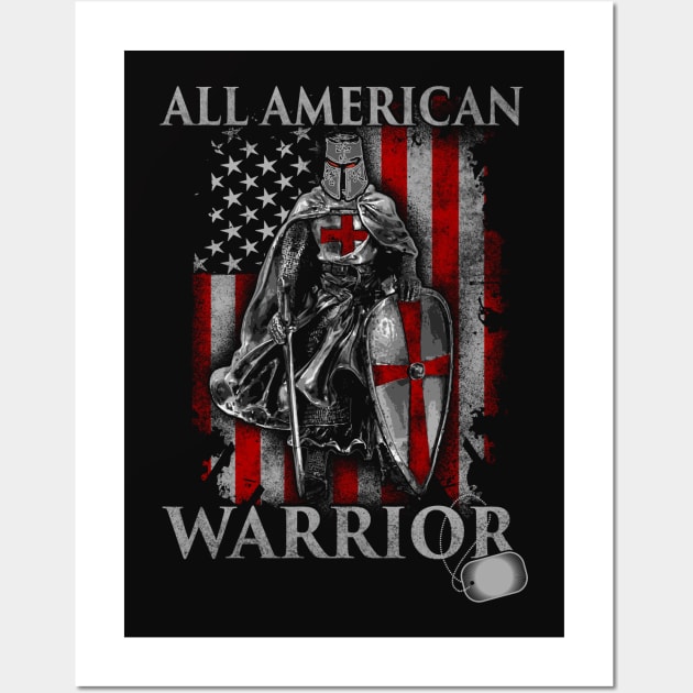 All American Warrior Wall Art by TeeBonez